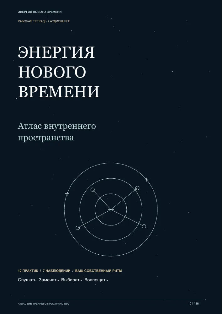 Обложка рабочей тетради Атлас внутреннего пространства
